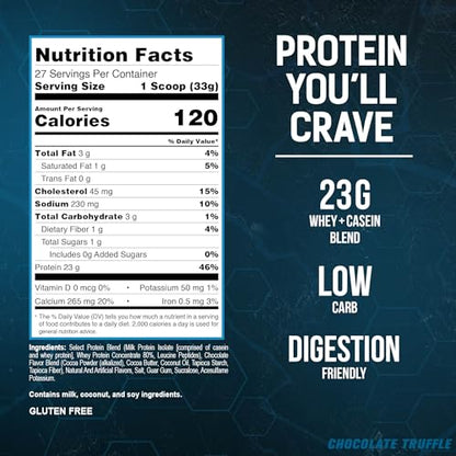 PEScience Select Low Carb Protein Powder, Chocolate Truffle, 27 Serving, Keto Friendly PEScienceUS supplements