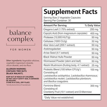Balance Complex Vaginal Health Dietary Supplement, 60 Capsules Instant BrandsUS supplements