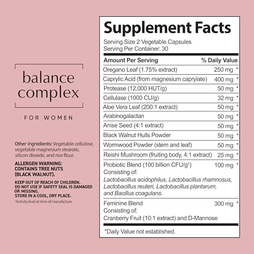 Balance Complex Vaginal Health Dietary Supplement, 60 Capsules Instant BrandsAu supplements