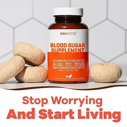 GOBIOTIX Blood Sugar Support - Cinnamon, Berberine and Selenium Capsules - Blood Sugar GOBIOTIXUS supplements