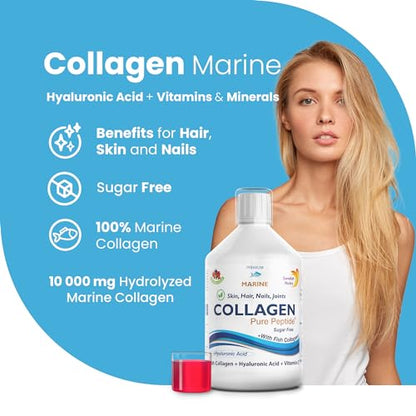 Swedish Nutra Liquid Marine Collagen - Sugar Free Berry Flavour | Minimize Fine Lines, Wrinkles & Improve Skin Elasticity Swedish NutraUS supplements