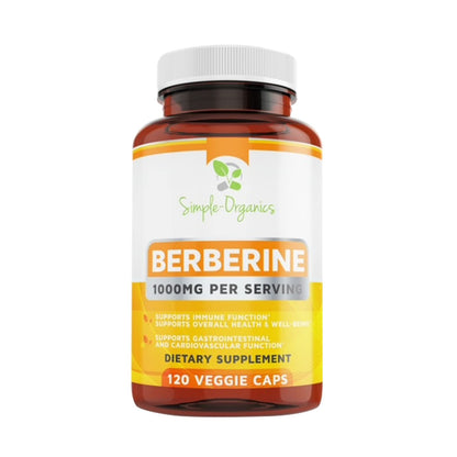 Simple-Organics Berberine 500mg (1000mg Per Serving) for Supports Healthy Immune Simple-OrganicsUS supplements