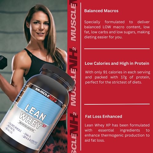 MuscleNh2 Lean Whey XP Diet Whey Protein Powder, Low Fat and Sugar, High Protein MuscleNh2Au supplements