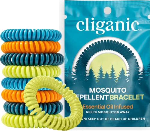 Cliganic 25 Pack Mosquito Repellent Bracelets, DEET-Free Bands, Individ CliganicAu supplements