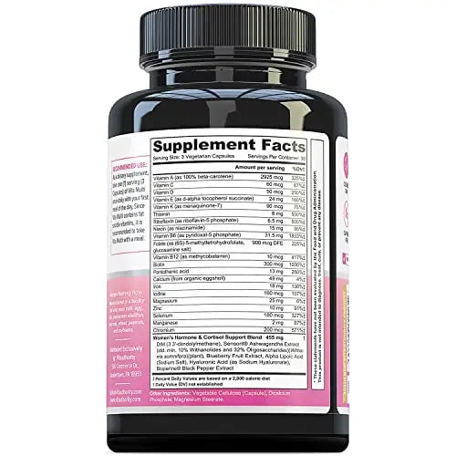 Vitauthority Multivitamin for Women Women’s Daily Multi-Vitamin Supplement with DIM, Iodine, Ashwagandha Supports Youthful Complexion VitauthorityAu supplements