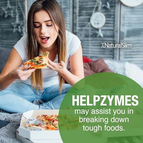 NaturalSlim Helpzymes Digestive Enzymes for Digestion, Bloating, Gas Reli NaturalSlimUS supplements