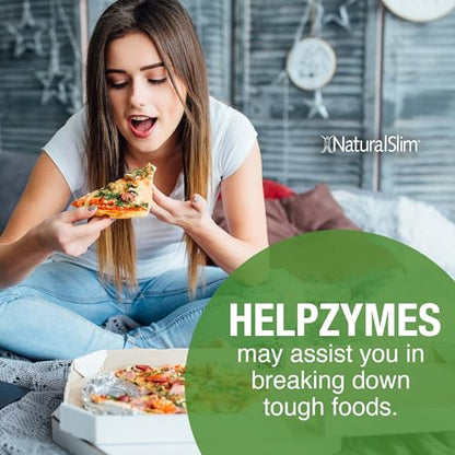 NaturalSlim Helpzymes Digestive Enzymes for Digestion, Bloating, Gas Reli NaturalSlimUS supplements