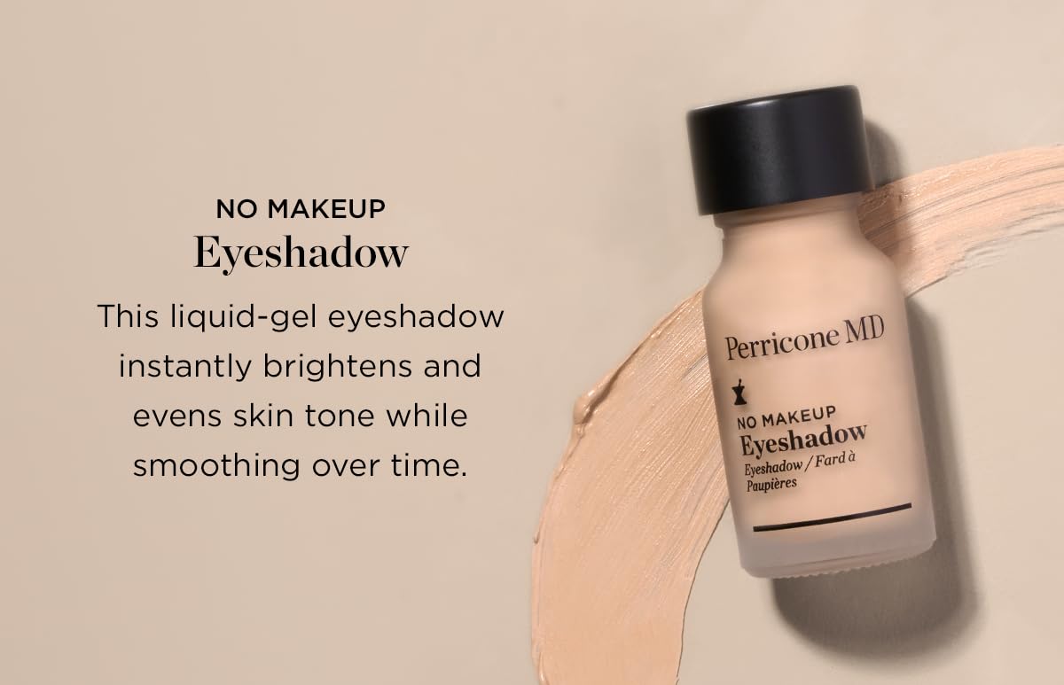 Perricone MD No Makeup Liquid Eyeshadow - Hydrating Serum Texture - Crease-Proof Anti-Aging with Vitamin C - Smooths & Brightens Eyelids - Long-Wearing Satin Finish for All Ages, Shade 2, 0.3 fl oz Perricone MDAu supplements