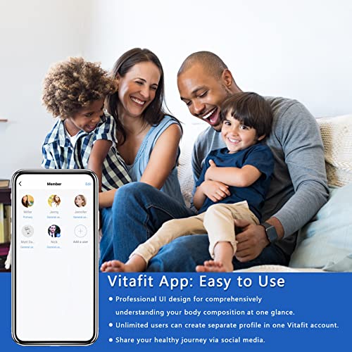 Vitafit Smart Scales for Body Weight and Fat Percentage, Weighing Professional Since 2001 VitafitUS supplements