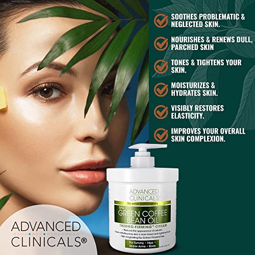 Advanced Clinicals Retinol Body Cream + Green Coffee Bean Oil Slim & Tighten Body Lotion Advanced ClinicalsAu supplements