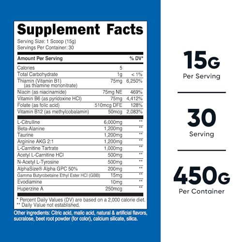 Nutricost Stim-Free Pre-Workout Powder Fruit Punch 30 Servings - Gluten Free, Non-GMO NutricostAu supplements