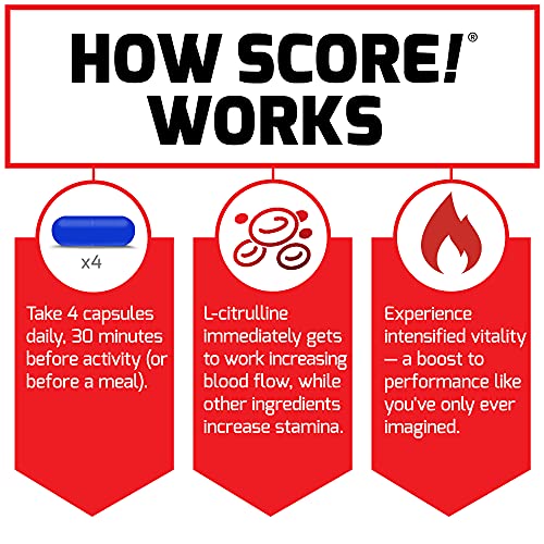 FORCE FACTOR Score!, 2-Pack, Nitric Oxide Supplement for Men, Nitric Oxide Booster Force FactorAu supplements