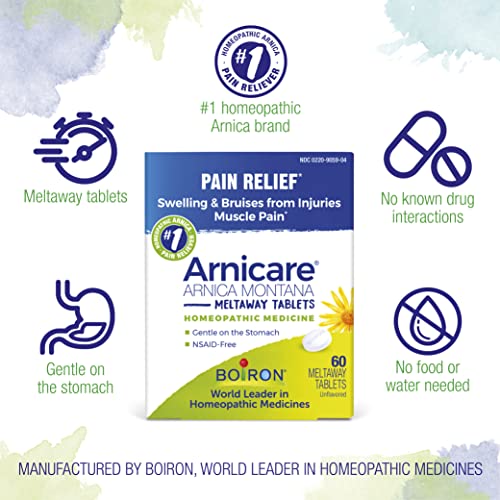 Boiron Arnicare Tablets for Pain Relief from Muscle Pain, Joint Soreness, Swelling from Injury or Bruises BoironAu supplements