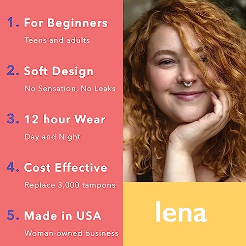 Lena Menstrual Cup | 12hr Reusable Period Silicone Soft Cup | Tampon and Pad Alternative LenaAu supplements