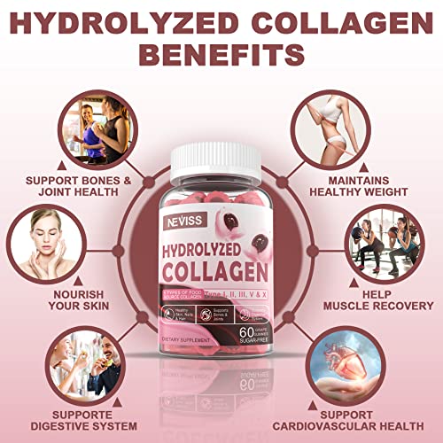 Sugar Free Hydrolyzed Collagen Gummies 800mg KrooUS supplements