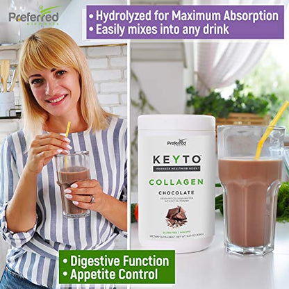 Keto Collagen Protein Powder with MCT Oil – Keto and Paleo Friendly Grass Fed and Pasture Preferred ElementsUS supplements