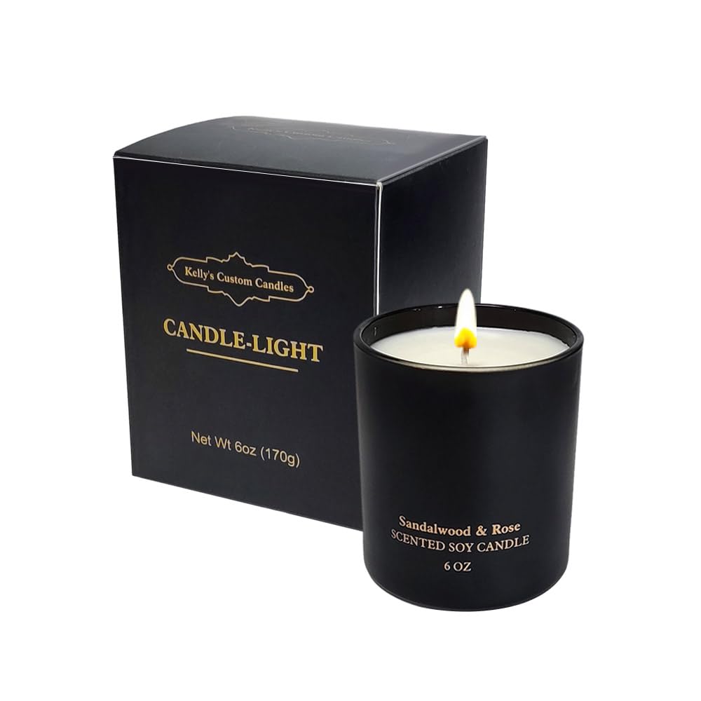 Scented Candles for Women,Premium Sandalwood Rose Aromatherapy Candles, Home Scented Candle Kelly's Custom CandlesAu supplements