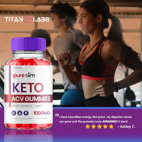 (3 Pack) Pure Slim Keto ACV Gummies, Pure Slim Keto ACV Advanced Weight Loss 1000 MG Titan LabsUS supplements