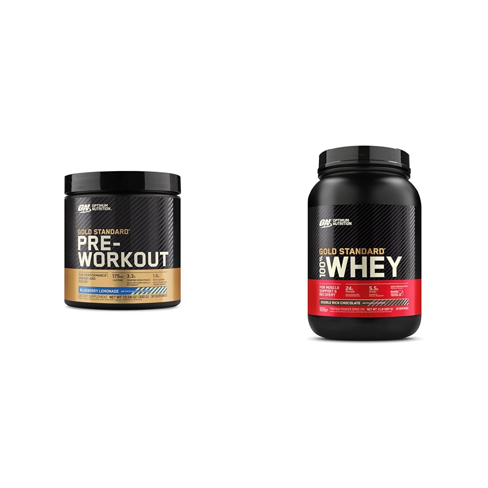 Optimum Nutrition Gold Standard Pre-Workout & Gold Standard 100% Whey Protein Optimum NutritionAu supplements