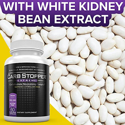 Carb Stopper Extreme: Maximum Strength, Natural Carbohydrate and Starch Neutralizer Carb Stopper ExtremeUS supplements