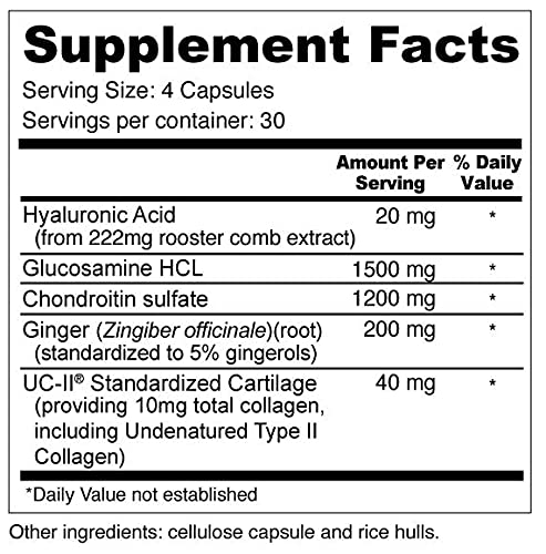 Wellness Resources JointAll - Joint Support Supplement with Natural Hyaluronic Acid, UC-II Collagen, Glucosamine, Chondroitin for Joint Strength and Comfort (120 Capsules) … Wellness ResourcesAu supplements