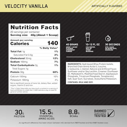 Optimum Nutrition Platinum Hydrowhey Protein Powder, 100% Hydrolyzed Whey Protein Optimum NutritionUS supplements