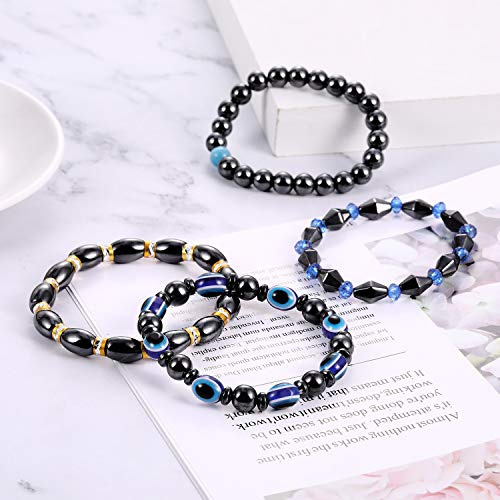 Hicarer 10 Pieces Magnetic Hematite Bracelets for Men Women Magnetic Bracelet Rock HicarerAu supplements