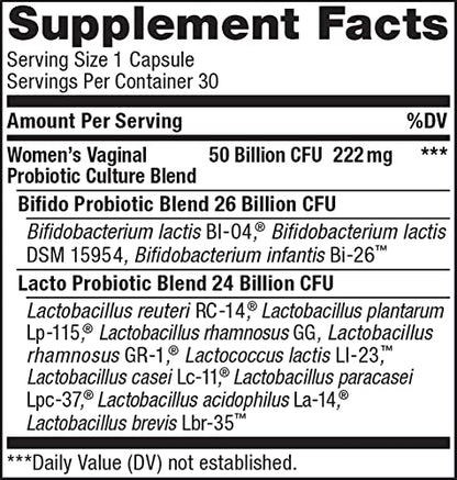 Renew Life Women's Probiotic Capsules, 50 Billion CFU Guaranteed, Supports pH Balance Renew LifeUS supplements