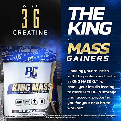 Ronnie Coleman Signature Series King Mass XL Mass Gainer Protein Powder, Muscle Gaine Ronnie Coleman Signature SeriesUS supplements