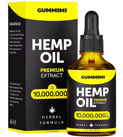 GummiMi Оrganic Hеmp Oil 10 000 000 mg - Natural Drops - Rich in Vitamins B, C, E GummiMiUS supplements