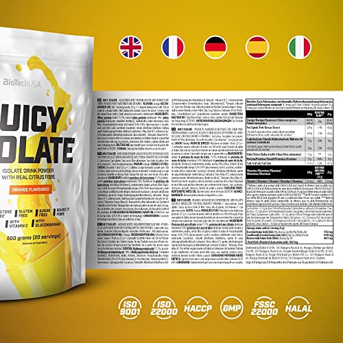 BioTechUSA Juicy Isolate | Gluten-Free, Lactose-Free, Sugar-Free | Refreshing Protein Soft Drink BioTechUSAAu supplements