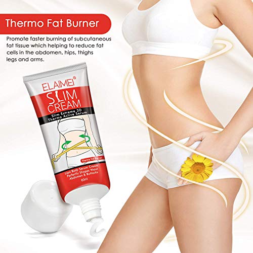 Slim Cream, (2 pack) Slim Extreme Cellulite Slimming & Firming Cream Body Fat Burning McukvAu supplements