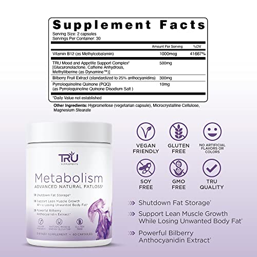 TRU Metabolism, Advanced Fat Loss, Fight Cravings, Boost Mood, No Jitters or Crash TRU SupplementsUS supplements