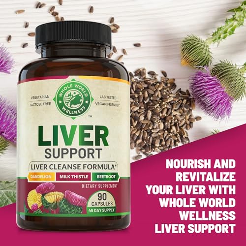 Liver Cleanse Detox & Repair Formula. Liver Support Supplement with Dandelion Root Silymarin WHOLE WORLD WELLNESSAu supplements