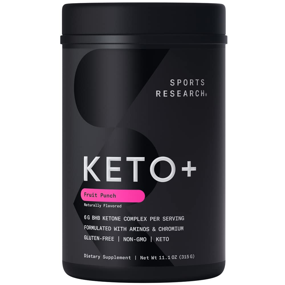 Sports Research Keto Plus Exogenous Ketones with goBHB - 30 Servings | Keto Electrolyte Sports ResearchUS supplements