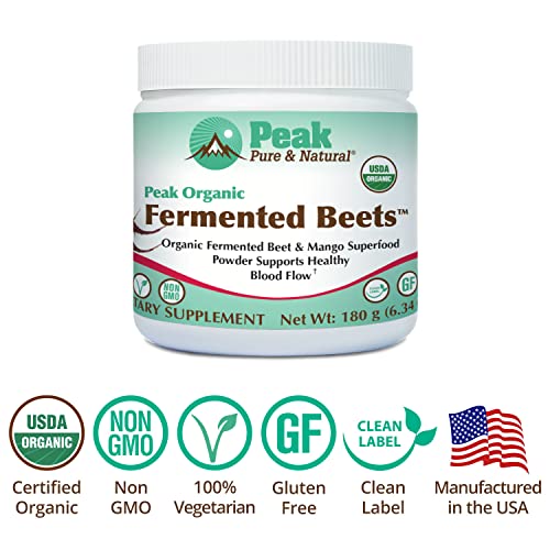 Peak Pure & Natural Peak Organic Fermented Beets - Organic Fermented Beet Powder Peak Pure & NaturalAu supplements