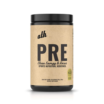 ATH PRE, Natural Plant Based Pre Workout, Low Caffeine, Low Stim, Pump, Clean Ingredients ATHAu supplements