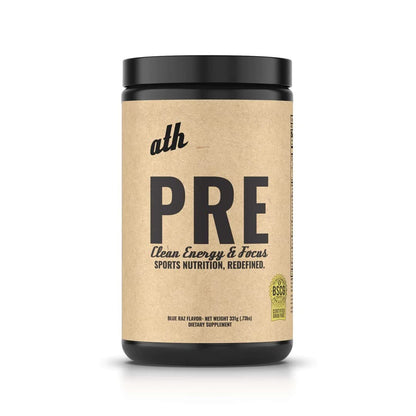 ATH PRE, Natural Plant Based Pre Workout, Low Caffeine, Low Stim, Pump, Clean Ingredients ATHUS supplements