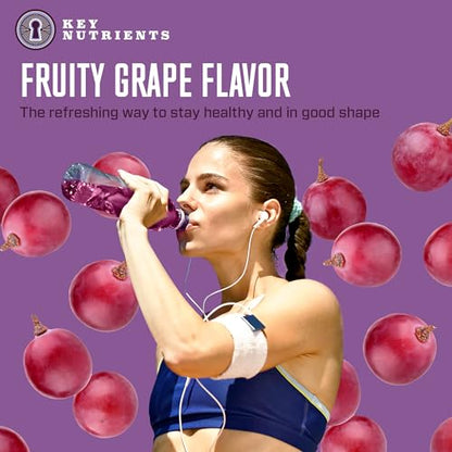 KEY NUTRIENTS Multivitamin Electrolytes Powder Packets - Fruity Grape 20 Pack KEY NUTRIENTSUS supplements