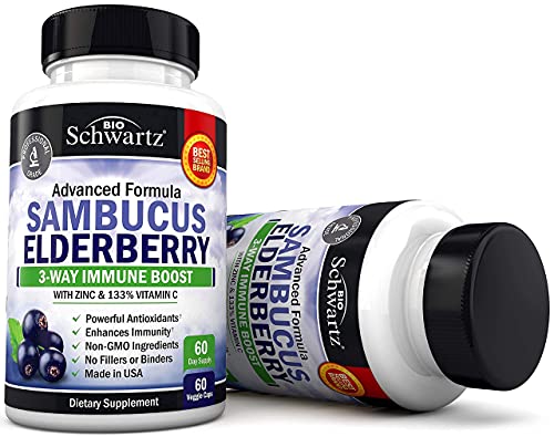 Elderberry with Zinc and Vitamin C for Adults - Immune Support Vitamins BioSchwartzUS supplements