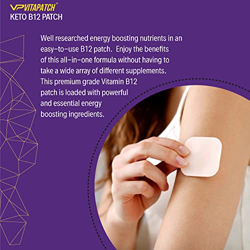 VitaPatch Keto Patch with B12 Methylcobalamin and Vitamin Guarana B12 Patch for Energy VitaPatchUS supplements