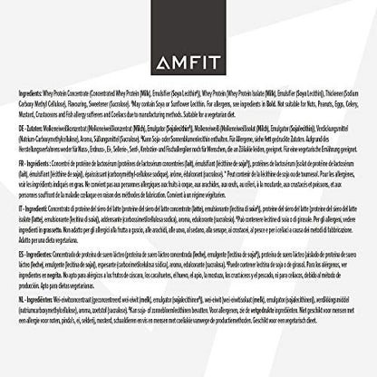 Amazon Brand - Amfit Nutrition Whey Protein Powder, White Chocolate Flavour, 33 Servings, 1 kg Amfit NutritionUS supplements