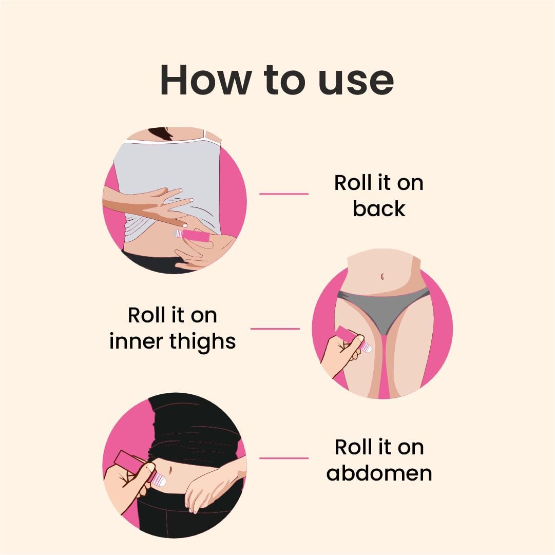 Cramp Aid Roll On for Menstrual Cramps | Instant Period Pain Relief | | Natural & Ayurvedic Alternative to hot Bags | Fits in Pocket GenericAu supplements