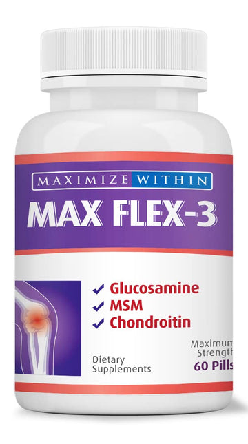 Maximum Slim Max Flex-3 Pain Relief Formula with Green Lipped Mussel - 60 Count Maximum SlimAu supplements