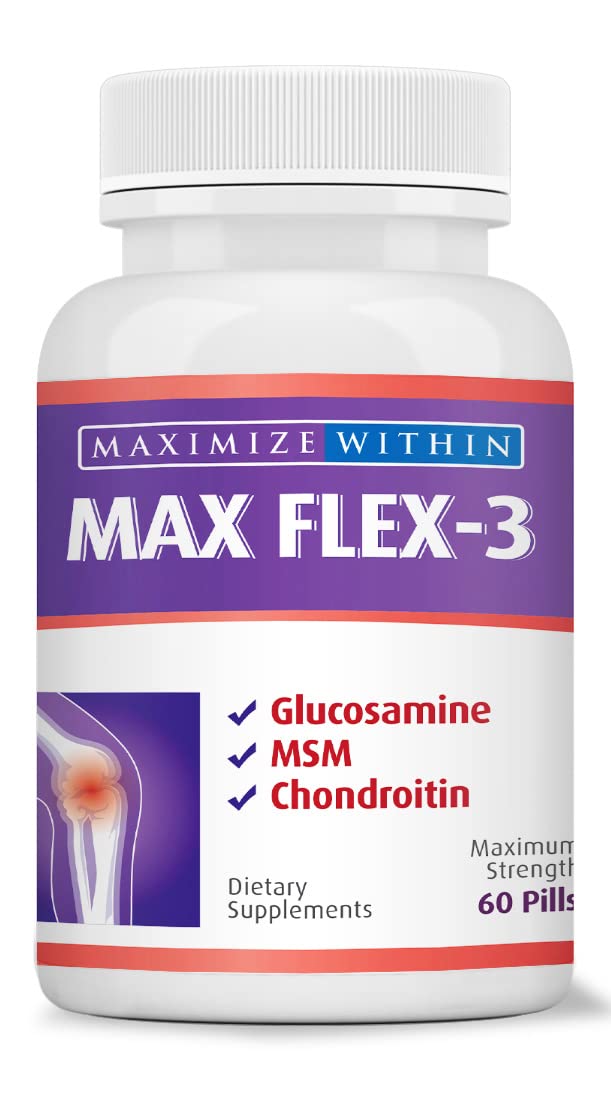 Maximum Slim Max Flex-3 Pain Relief Formula with Green Lipped Mussel - 60 Count Maximum SlimAu supplements