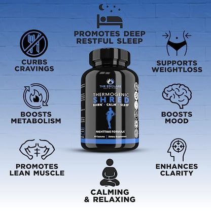 Thermogenic Shred - Fat Burner Sleep Aid Diet Pills, Appetite Suppressant for Weight Loss THE ENCLARE NUTRITIONUS supplements