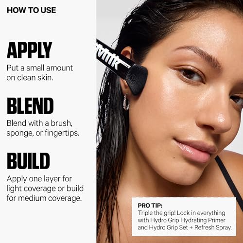 Milk Makeup Hydro Grip Hydrating Gel Skin Tint – 12HR Lightweight Buildable Coverage with Hyaluronic Acid for Natural Dewy Finish – Non-Comedogenic – 9 Medium Tan w/Warm Undertones, 1oz Milk MakeupAu supplements