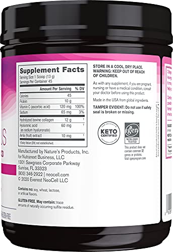NeoCell Super Collagen Powder, Collagen Plus includes Vitamin C & Hyaluronic Acid NeoCellUS supplements