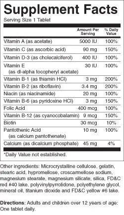 Therems Multiple Vitamin 130 Tabs RUGBY LABORATORIESAu supplements