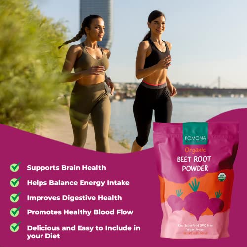 Pomona Wellness Organic Beetroot Powder, Superfood, Raw, Vegan & Non-GMO Pomona WellnessUS supplements